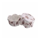 Cupcake Kalıbı Pet Kapsül Dalgalı Sarmaşık Desenli Kek Kalıbı 65X38 MM - 100 Adet