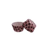 Cupcake Kalıbı Pet Kapsül Kek Kalıbı 48X34 MM - 100 Adet Pembe Emoji