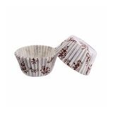 Cupcake Kalıbı Pet Kapsül Kek Kalıbı 48X34 MM - 100 Adet Sarmaşık Desenli