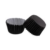 Cupcake Kalıbı Pet Kapsül Kek Kalıbı 48X34 Mm - 100 Adet Siyah