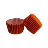 Cupcake Kalıbı Pet Kapsül Kek Kalıbı 48x34 Mm - 100 Adet Turuncu