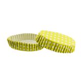 Cupcake Kalıbı Pet Kapsül Oval Model Kek Kalıbı - 100 Adet F11 Puantiyeli Sarı