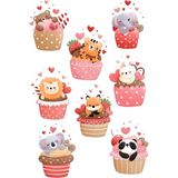 Cupcake Sticker Telefon Laptop Notebook Tablet Defter Matara Stiker Etiket ST445