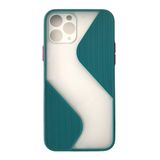 Cupcase®Apple iPhone 11 Pro Max Uyumlu Kılıf Su Yolu Tasarımlı Yarı Transparan Şeffaf Kamera Lens Korumalı Uzun Ömürlü Kapak - Koyu Yeşil
