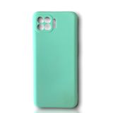 Cupcase®Oppo Reno 4 Lite Uyumlu Kılıf Kamera Lens Korumalı Esnek Silikon Yıkanabilir Uzun Ömürlü Kapak - Su Yeşili