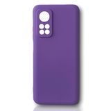 Cupcase®Xiaomi Mi 10T Pro Uyumlu Kılıf Kamera Lens Korumalı Esnek Silikon Yıkanabilir Uzun Ömürlü Kapak - Mor