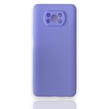 Cupcase®Xiaomi Poco X3 NFC Uyumlu Kılıf Kamera Lens Korumalı Esnek Silikon Yıkanabilir Uzun Ömürlü Kapak - Lila