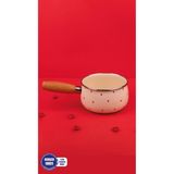 Cupid Ahşap Saplı Kalp Desenli Sos Tavası 16CM 1,3 Litre (Indüksiyon Dahil Tüm Ocaklara Uygun) - Standart