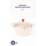 Cupid Emaye Kızartma Tenceresi/Fritöz (Özel Kapaklı)