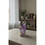 Cuppera Isıya Dayanıklı Çift Cidarlı Kurutulmuş Canlı Çiçekli Su Bardağı - 1 Adet - 250 ml