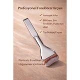 Cuppera Profesyonel Tüp Fondöten Fırçası | Yumuşak Kıllı Bb Krem, Sıvı Fondöten ve Pudra Fırçası-Hediyeli - Gümüş