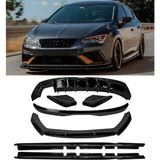 Cupra Leon Aero Kit Tampon Ekleri ve Difüzör Seti 2020 / 2024 Piano Black