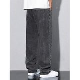 Cuqq Denim Erkek Baggy Fit Antrasit Bol Paça Kot Pantolon 99 Pamuk 5 Cep Özellikli - 33