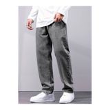 Cuqq Denim Erkek Baggy Jeans Kot Pantolon – Oversize Rahat Kesim, Geniş Paça Denim, Sokak Modası Trend