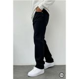 Cuqq Denim Erkek Siyah Asit Yıkamalı Baggy Jean | Bol Paça Loose Fit Rahat Kesim Günlük Kot Pantolon