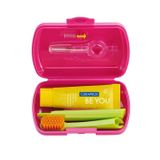 Curaprox 5460 Diş Macunu Diş Fırçası Ve Arayüz Fırçası Pembe Travel Set