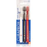 Curaprox 5460 Ultra Soft 3'lü Diş Fırçası(Beyaz-Siyah-Kırmızı Renkler)