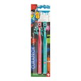 Curaprox CS Kids çocuk diş fırçası, Special Edition: Kids Graffiti, 2 adet, çocuklar için ultra yumuşak diş fırçası
