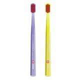Curaprox CS3960 el diş fırçası süper yumuşak, 2 adet, (çeşitli renklerde, renk seçilemez), çok yumuşak diş fırçası, diş fırçası