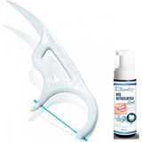 Curaprox DF 967 Çatal Diş İpi+Diş Beyazlatıcı Köpük