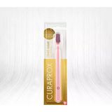 Curaprox Gold Standart Velvet Pembe Diş Fırçası 12460 Orta Sertlikte Fırça Kılı ile Temizleme