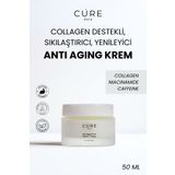 Cure dela Yaşlanma, Kırışıklık Karşıtı, Sıkılaştırıcı, Yenileyici, Collagen Destekli, Anti-aging Krem 50 ml