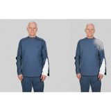 CURE4U Comfortcure Adaptif Uzun Kollu Denim Mavi Kırık Kol - Ortopedi Tedavi Kıyafeti - XS