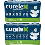 Curelex Yetişkin Bel Bantlı Tekstil Yüzey Large 2x30 Adet Hasta Bezi