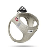 Curli Air-mesh Küçük Irk Köpek 26-30 cm Gri 3XS Göğüs Tasması