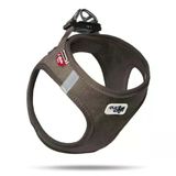 CURLI Curli Vest Air-Mesh Cord Köpek Göğüs Tasması BROWN 2XS