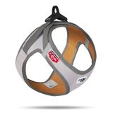 Curli Glow Clasp Vest Harness Reflective 26.7x30 cm Gri Köpek Tasması