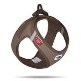 Curli Vest Harness Cord Köpek Tasması 38,3x43,3cm (Kahverengi) [S]