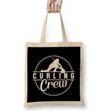 Curling Crew Team Coach Sweeping Stones Curling Player Bez Çanta Uzun Saplı - Açık Bej - 40 X 40