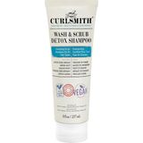 CURLSMITH - Wash & Scrub Detoks Şampuanı - Her Saç Tipine Uygun Vegan Peeling Arındırıcı Şampuan, Sağlıklı Saç Derisi (8 oz)