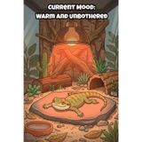 Current Mood: Warm & Unbothered – Funny Lizard Notebook | Bearded Dragon: Cozy Terrarium Heat Lamp Design Lizard Gift for Kids, Teens & Adults (6×9) - with Lined Pages