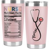 CURTIZON Pembe hemşire hediyeler kadınlar için hemşire takdir hediye hemşirelik okulu mezuniyet hemşire günü doğum günü seyahat bardak şimdiye kadarki en iyi hemşire için yeni hemşire doktor fincan