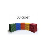 Cushion Design ANAOKULU MİNDERİ 40x40X5CM RENKLİ DERİ ÇOCUK OYUN VE KREŞ EĞİTİM 50'li MİNDER SETİ
