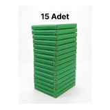 Cushion Design ANAOKULU MİNDERİ 40x40X5CM YEŞİL RENKLİ DERİ ÇOCUK OYUN VE KREŞ EĞİTİM 15'li MİNDER SETİ