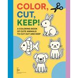 Cut, Color, Keep!: Interactive Coloring Book of Animals for Kids
