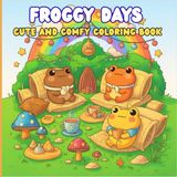 Cute and Comfy Coloring Book Froggy Days: A Cozy Corner Coloring Adventure with Fuzzy Hygge Vibes, Soft and Sweet Scenes, Pastel Calm Atmosphere, and a Fantasy