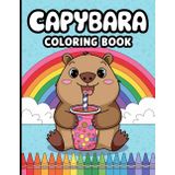Cute Capybara Coloring Book For Kids Adults With 35 Bold And Unique Designs