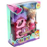 Cute Doll Mini Bebek Tavşanlı ve Iki Katlı Kulübe Oyun Seti - Renkli