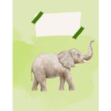 Cute Elephant Drawing Book for Kids: Blank Sketchbook with Title & Date Pages
