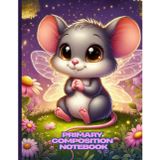 Cute Fairy Mouse Primary Composition Notebook: Magical Animal Theme Writing Journal | Wide Ruled with Drawing Space | Kids Handwriting Practice Book | ... Notebook | Ages 4–8 | 8.5 x 11 in, 120 Pages