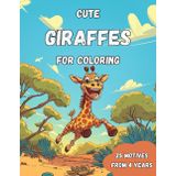 Cute Giraffes for Coloring: Stretch your imagination sky-high with adorable giraffes and playful jungle scenes – the perfect coloring book for little animal lovers with big dreams!