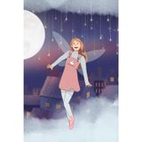 Cute Girl Fairy Notebook (Journal, Diary): 6x9" and 120 pages (60 sheets)