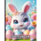 Cute Kawaii Easter Bunny Sketchbook: Personal Artist Book for Drawing Sketching Doodling | Kids Teens Adults Appropriate
