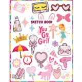 Cute Sketchbook for Girls