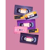 Cute Vintage Retro Sketch Book, Sketchpad for Teens, Adults: Retro VHS & Cassette Tape Sketchbook - Nostalgic 80s 90s Aesthetic Drawing Pad