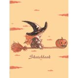 Cute, Witchy Sketchbook - Art Sketchbook, 8"X10", 100 Pages, For Drawing And Writing